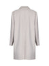 Cappotto monopetto Cassano in misto lana greige