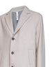 Cappotto monopetto Cassano in misto lana greige