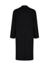 Black double wool Erchie double-breasted coat