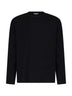 Black compact viscose-blend knit Fiumara sweater