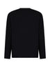 Black compact viscose-blend knit Fiumara sweater