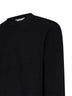Black compact viscose-blend knit Fiumara sweater