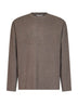 Taupe compact viscose-blend Fiumara top<BR/>