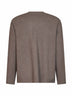 Taupe compact viscose-blend Fiumara top<BR/>