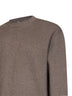 Taupe compact viscose-blend Fiumara top<BR/>