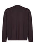 Maglia Fiumara in misto viscosa compatta marrone scuro
