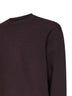 Maglia Fiumara in misto viscosa compatta marrone scuro