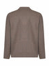 Taupe compact viscose-blend knit Mar Grande polo shirt