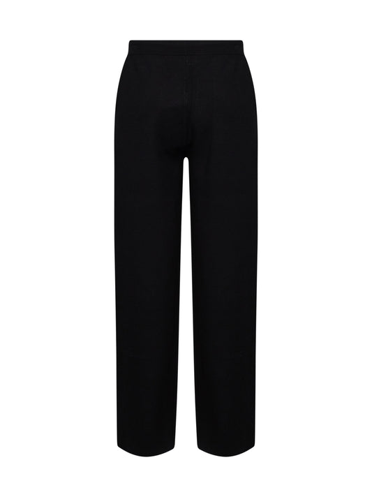 Black compact knit Torre Mozza sweatpants