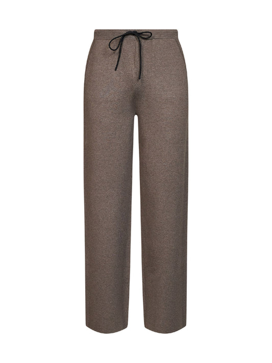 Taupe compact knit Torre Mozza sweatpants