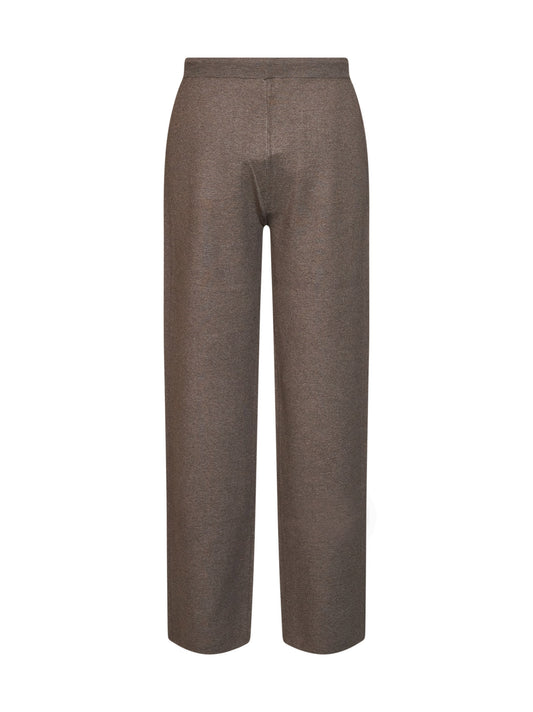 Taupe compact knit Torre Mozza sweatpants