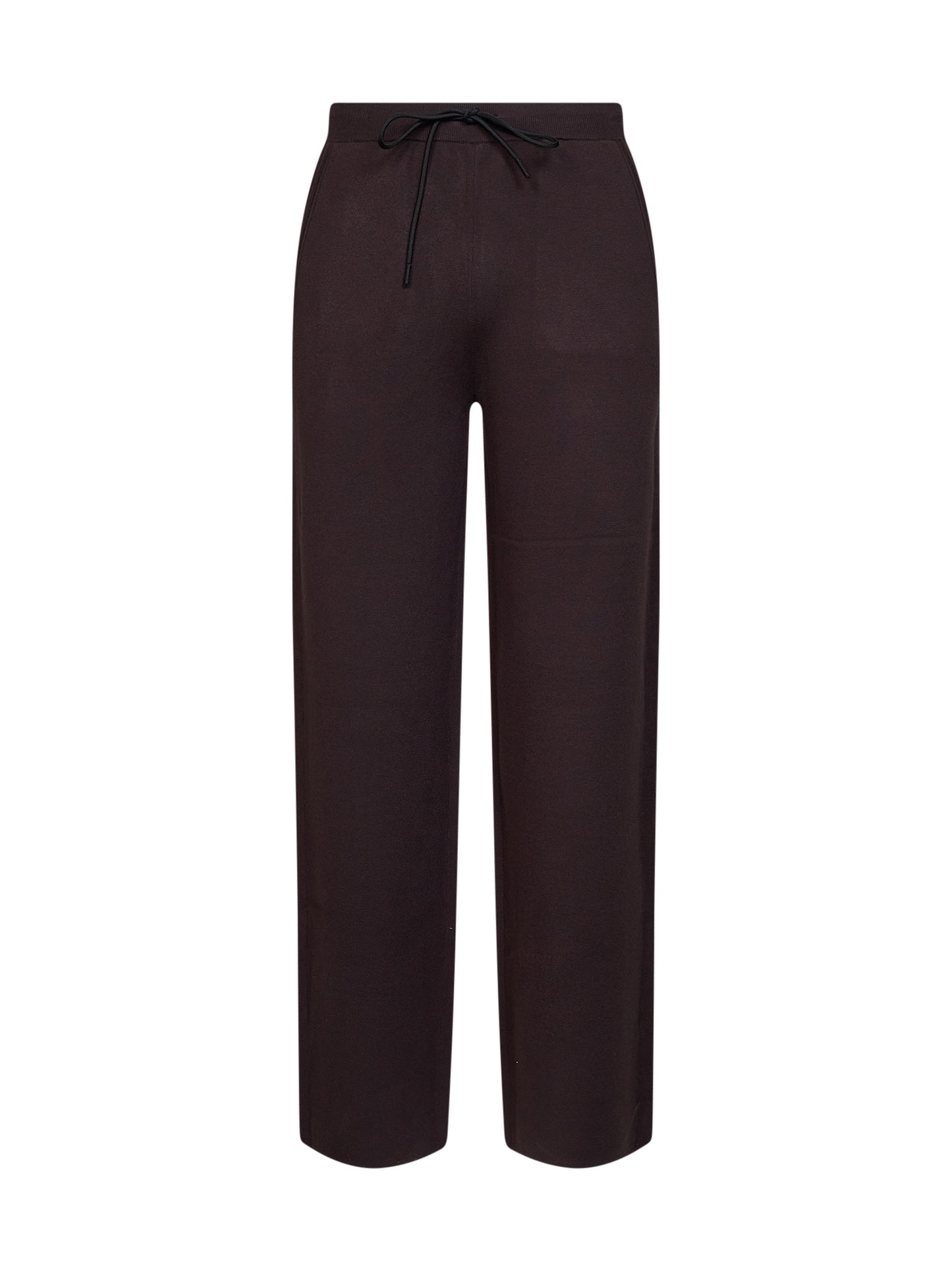 Pantaloni sportivi Torre Mozza in maglia compatta marrone scuro