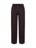 Pantaloni sportivi Torre Mozza in maglia compatta marrone scuro