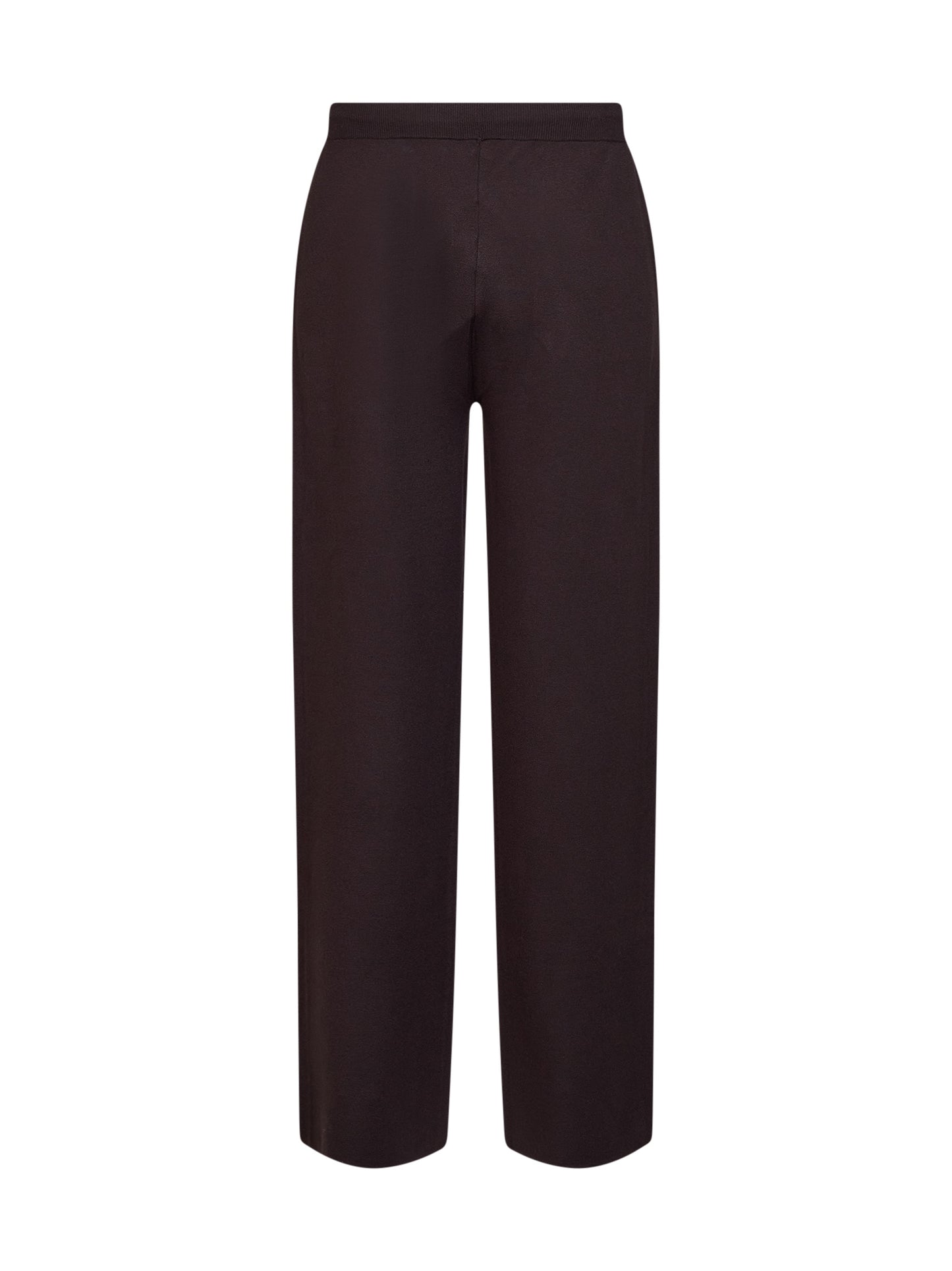 Pantaloni sportivi Torre Mozza in maglia compatta marrone scuro