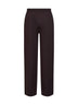 Pantaloni sportivi Torre Mozza in maglia compatta marrone scuro