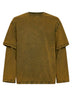 Acid moss jersey AMBRO double-sleeve sweatshirt