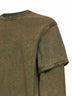 Dust olive jersey AMBRO double-sleeve sweatshirt