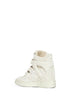 Sneakers alte Im3 in pelle scamosciata ecrù