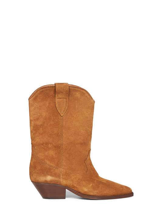Cognac suede Duerto western boots