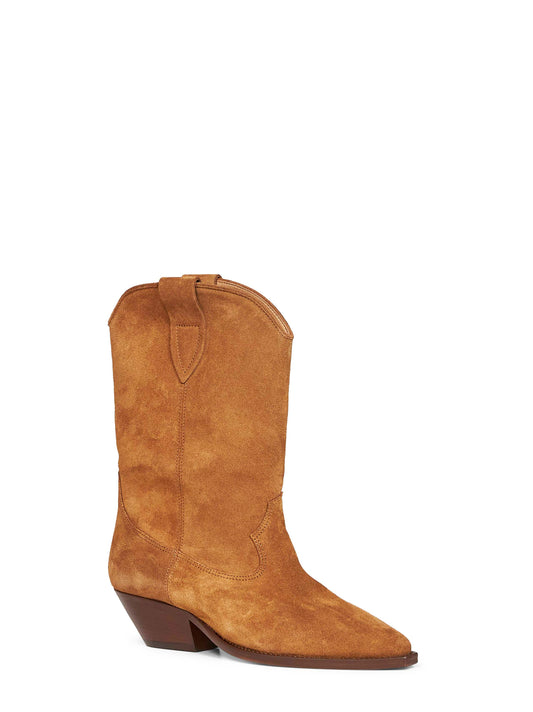 Cognac suede Duerto western boots
