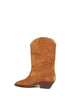 Stivali texani Duerto in pelle scamosciata cognac