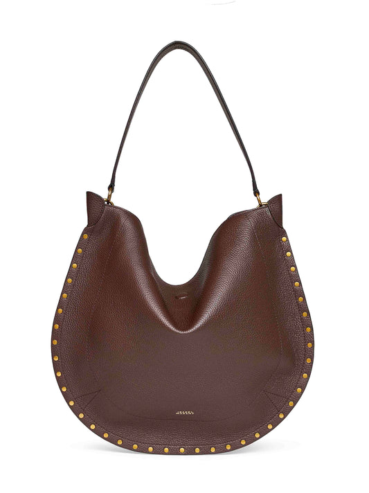 Borsa a spalla Oskan Hobo Soft caffé