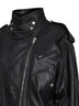 Giacca biker Farza in pelle di agnello nera