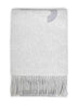 Grey wool The Jacquemus fringe logo scarf