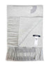 Grey wool The Jacquemus fringe logo scarf