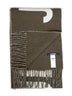 Sciarpa con logo e frange Jacquemus in lana kaki