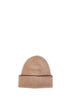Berretto Gros Grain in maglia a coste beige