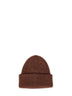 Berretto Gros Grain in maglia a coste marrone