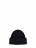 Black ribbed knit The Gros Grain beanie
