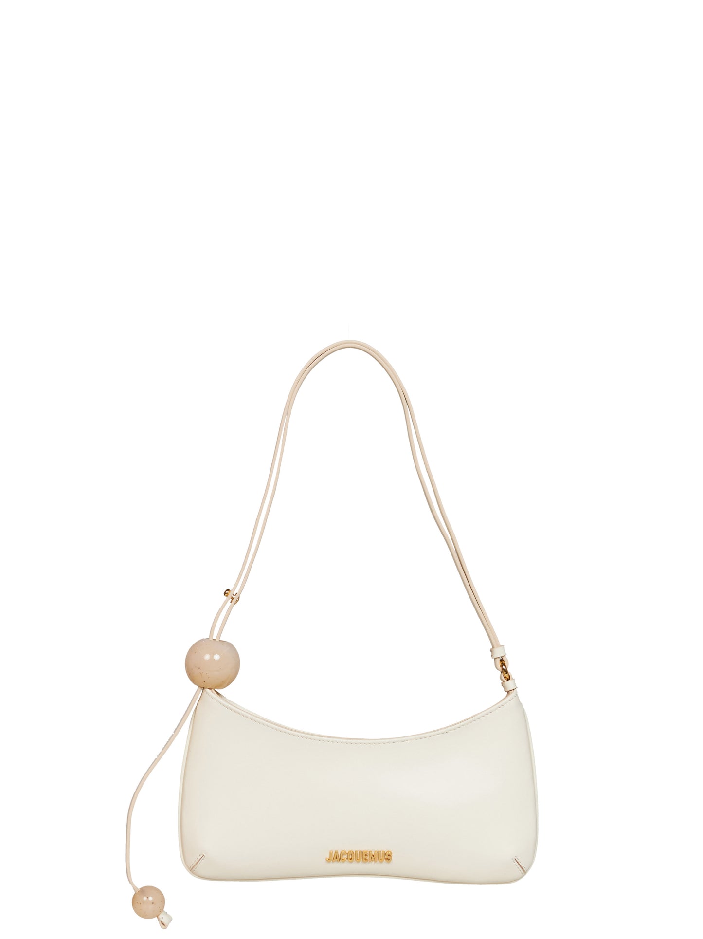 Borsa a spalla con perla Bisou Perle avorio