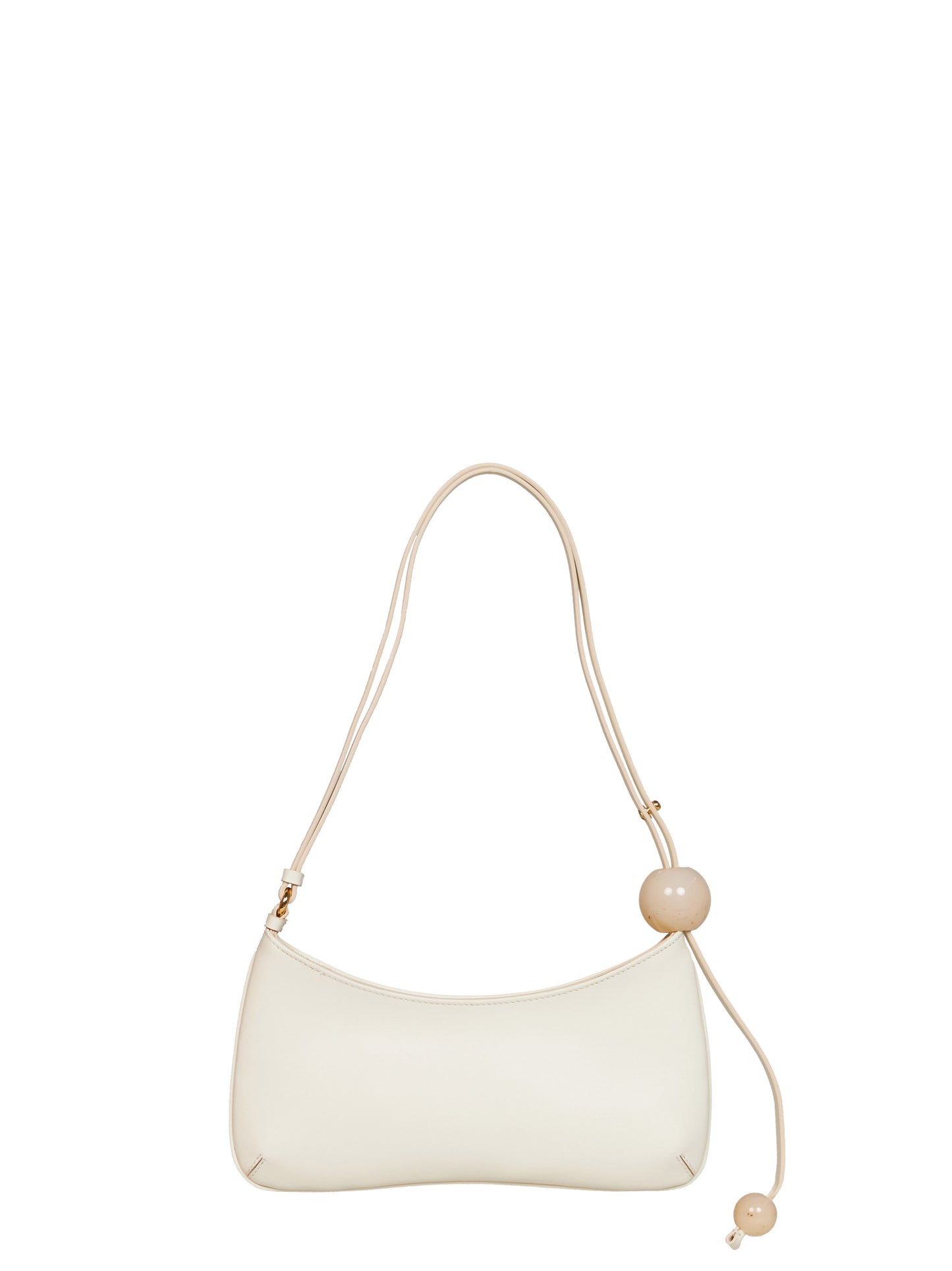 Borsa a spalla con perla Bisou Perle avorio