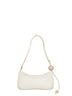 Borsa a spalla con perla Bisou Perle avorio