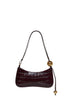Borsa a spalla con perla Bisou Perle bordeaux scuro
