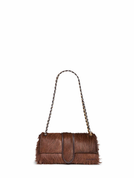 Borsa a spalla Bambino Chaine marrone