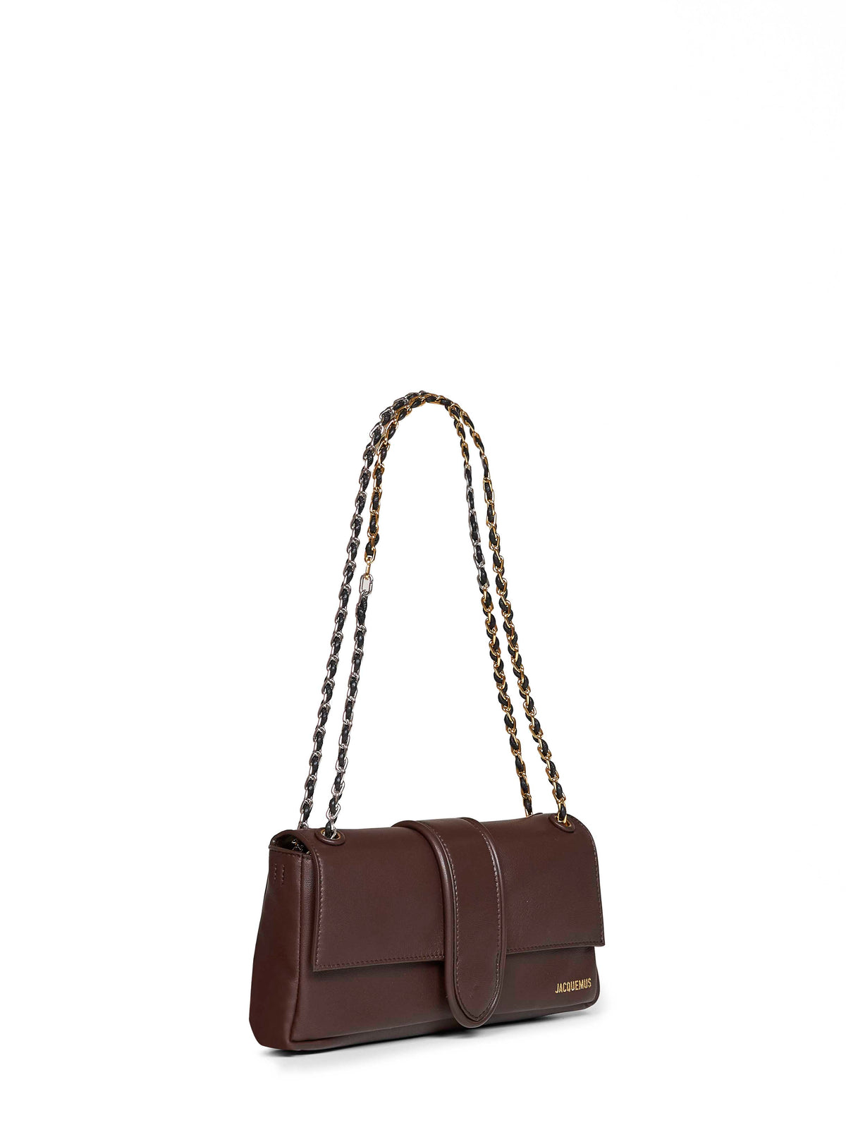 Midnight brown The Chaine Bambino shoulder bag