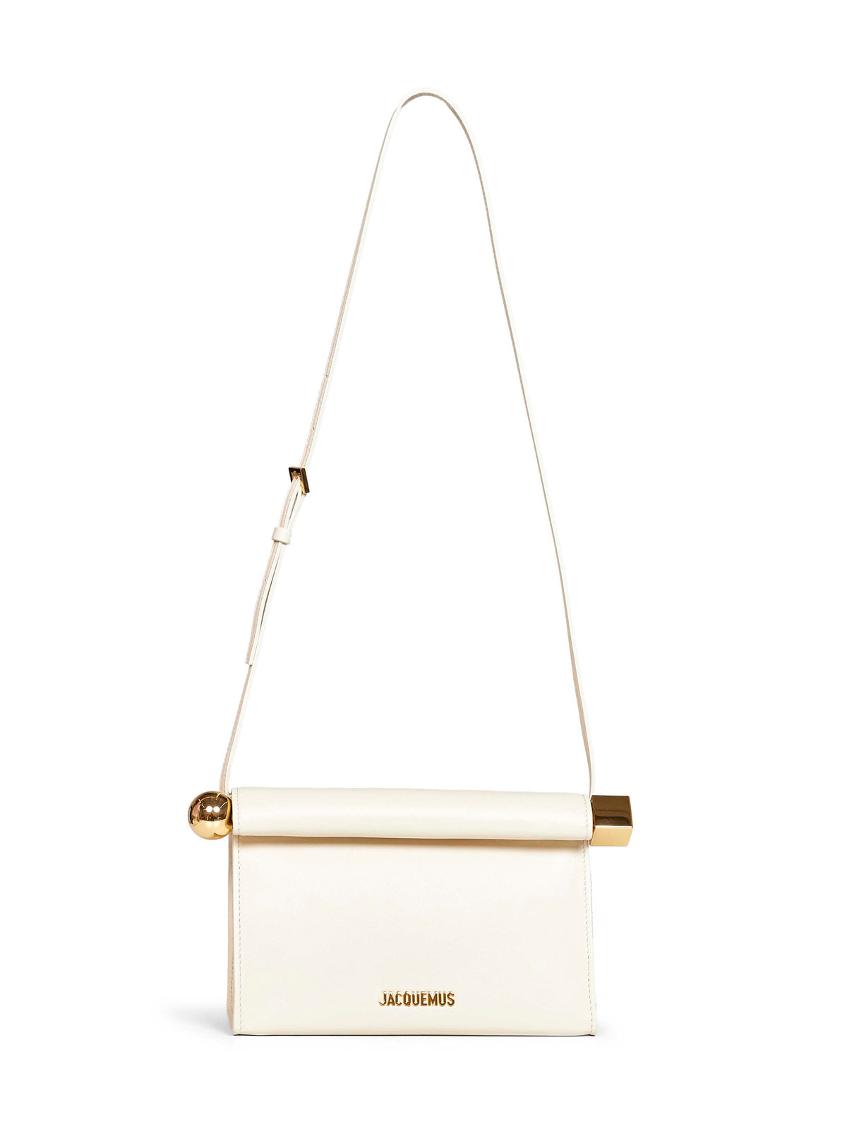 Pochette con tracolla Rond Carré avorio chiaro