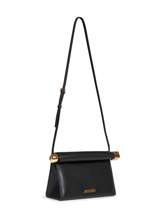 Pochette con tracolla Rond Carré nera