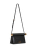 Black Rond Carré clutch with shoulder strap