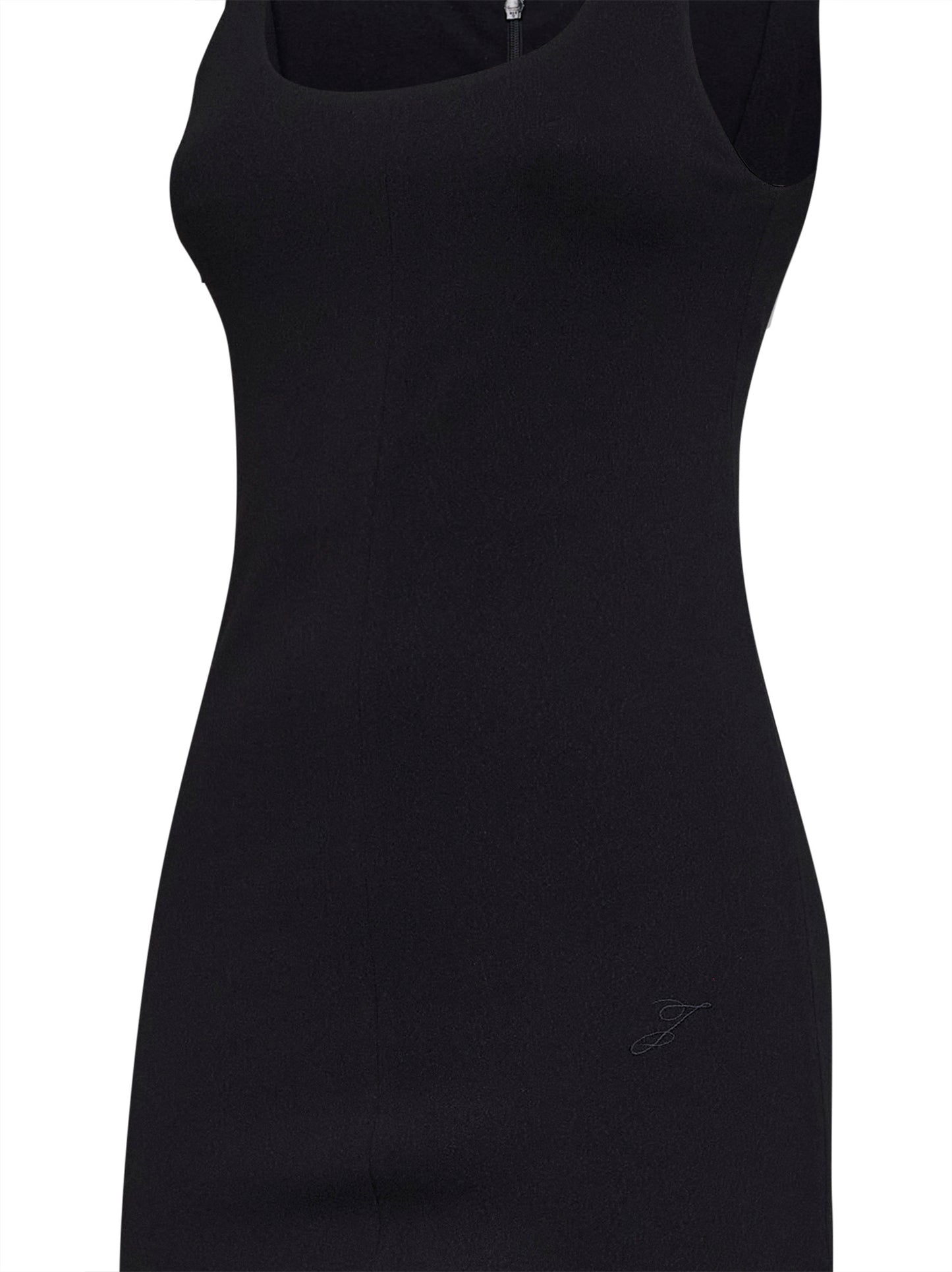 Black The Regata draped-effect midi dress