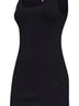 Black The Regata draped-effect midi dress