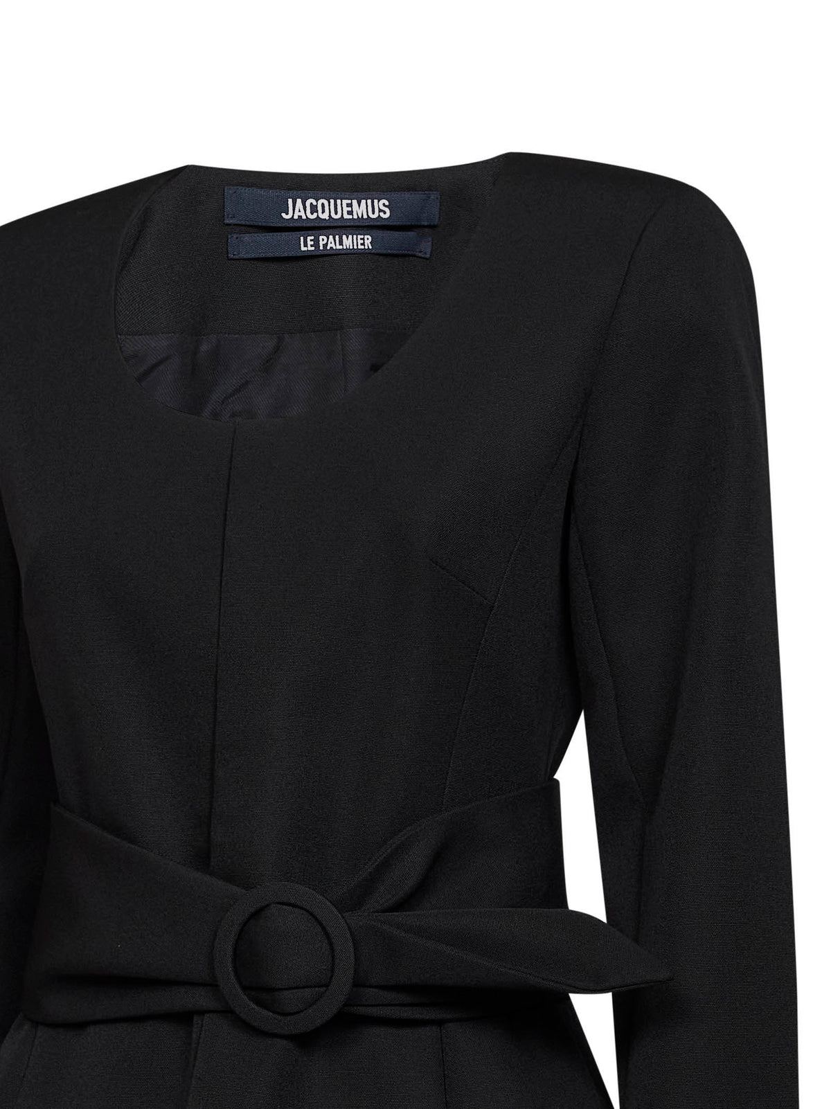 Black wool The Miami fitted belted jacket