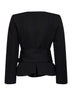 Black wool The Miami fitted belted jacket