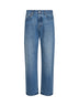 Jeans dritti in denim de-Nîmes blu