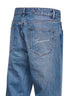 Jeans dritti in denim de-Nîmes blu