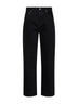 Black The straight de-Nîmes washed denim jeans