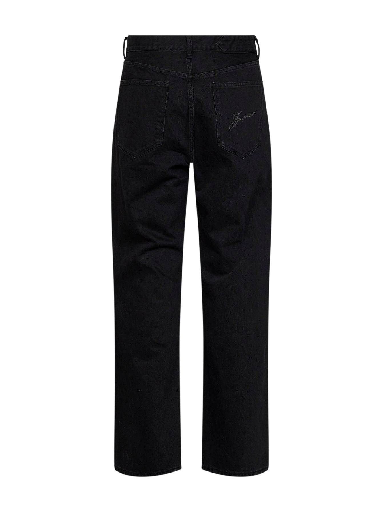 Black The straight de-Nîmes washed denim jeans
